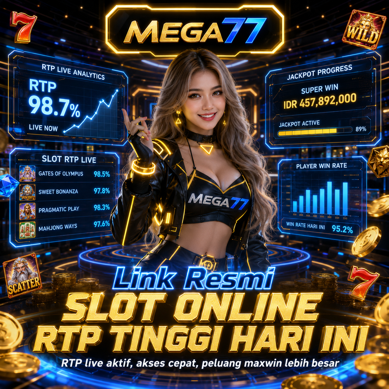 MEGA77 : Link Resmi Slot Online RTP Tinggi Hari Ini